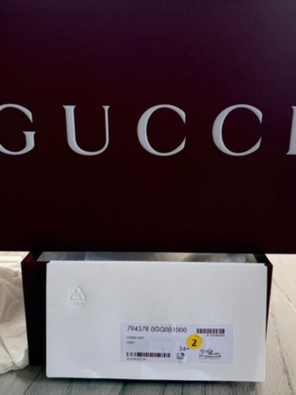 NIB Gucci Horsebit Leather Loafers, Black 34.5 (4.5) - Picture 12 of 13